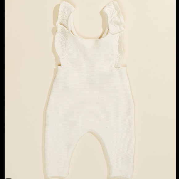 Tullabee Ruffle Knit Overalls - Picture 1 of 7